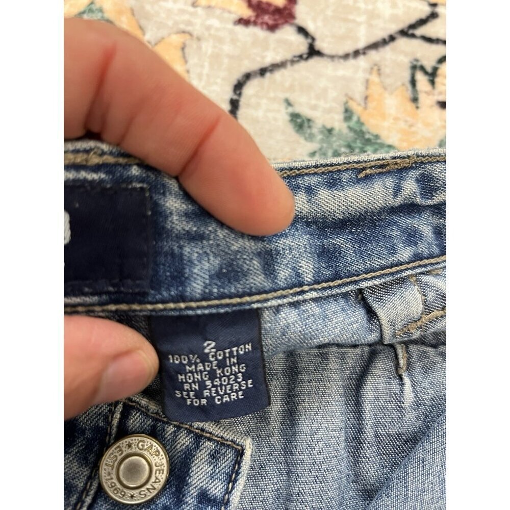 GAP Vintage Y2K/90s Cargo Pants Jeans Relaxed Fit Size 2 🩵 - Picture 4 of 4